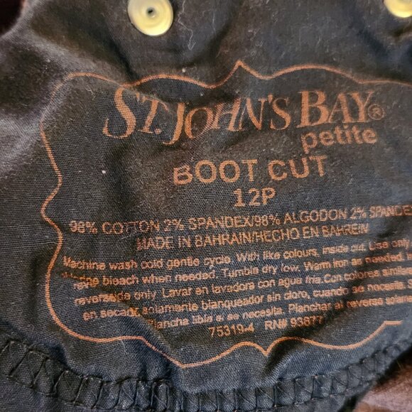 Cotton Corduroy Boot Cut Jeans 12 Petite - Picture 6 of 6